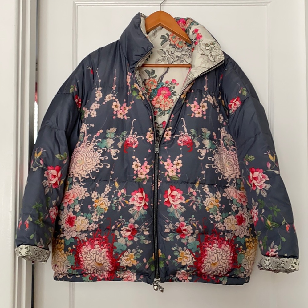 Johnny Was reversible puffer coat